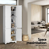 Darrahopens Furniture > Dining > Buffets & Sideboards Artiss 2x Buffet Sideboard Pantry Cabinet Cupboard 6-Tiers Storage Shelves BERNE