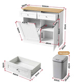 Artiss Buffet Sideboard Cabinet Kitchen Tilt Out Bin Holder Storage Cupboard