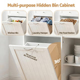 Darrahopens Furniture > Dining > Buffets & Sideboards Artiss Buffet Sideboard Cabinet Kitchen Tilt Out Bin Holder Storage Cupboard
