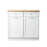 Darrahopens Furniture > Dining > Buffets & Sideboards Artiss Buffet Sideboard Cabinet Kitchen Tilt Out Bin Holder Storage Cupboard