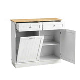 Artiss Buffet Sideboard Cabinet Kitchen Tilt Out Bin Holder Storage Cupboard