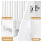 Darrahopens Furniture > Dining > Buffets & Sideboards Artiss Buffet Sideboard Cabinet Pantry 180CM Arched Storage Bookshelf White In Australia - Darrahopens