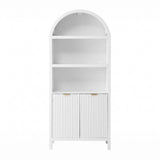 Darrahopens Furniture > Dining > Buffets & Sideboards Artiss Buffet Sideboard Cabinet Pantry 180CM Arched Storage Bookshelf White In Australia - Darrahopens