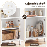 Darrahopens Furniture > Dining > Buffets & Sideboards Artiss Buffet Sideboard Cabinet Pantry 180CM Arched Storage Bookshelf White In Australia - Darrahopens