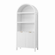 Darrahopens Furniture > Dining > Buffets & Sideboards Artiss Buffet Sideboard Cabinet Pantry 180CM Arched Storage Bookshelf White In Australia - Darrahopens