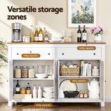 Darrahopens Furniture > Dining > Buffets & Sideboards Artiss Buffet Sideboard Storage Cabinet Kitchen Cupboard 2 Drawers 140CM White