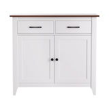 Darrahopens Furniture > Dining > Buffets & Sideboards Artiss Buffet Sideboard Storage Cabinet Kitchen Cupboard Hallway 2 Drawers White