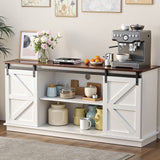 Darrahopens Furniture > Dining > Buffets & Sideboards Artiss Buffet Sideboard Storage Cabinet Kitchen Cupboard Sliding Doors White