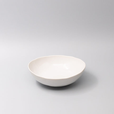 Darrahopens Furniture > Dining > Buffets & Sideboards Bowl Oval 20cm Parchment White Glaze