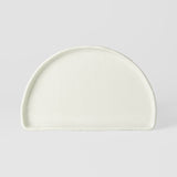 Darrahopens Furniture > Dining > Buffets & Sideboards Half Moon Plate 21cm Ivory White Glaze