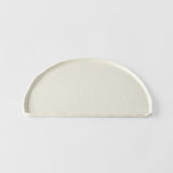 Darrahopens Furniture > Dining > Buffets & Sideboards Half Moon Plate 27cm Ivory White Glaze