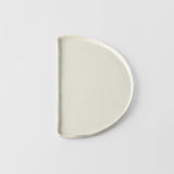 Darrahopens Furniture > Dining > Buffets & Sideboards Half Moon Plate 27cm Ivory White Glaze