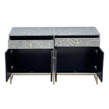 Darrahopens Furniture > Dining > Buffets & Sideboards MOTHER OF PEARL HAND MADE SWISH SIDEBOARD