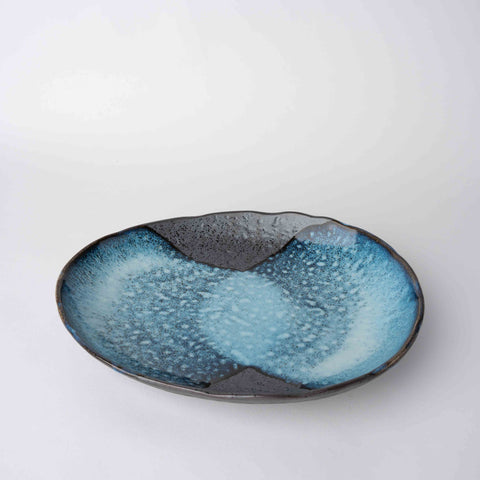 Darrahopens Furniture > Dining > Buffets & Sideboards Organic Platter 31cm Storm Glaze