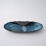 Darrahopens Furniture > Dining > Buffets & Sideboards Organic Platter Oval 32cm Storm Glaze