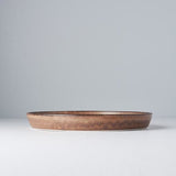 Darrahopens Furniture > Dining > Buffets & Sideboards Plate High Rim 25cm Toffee Glaze