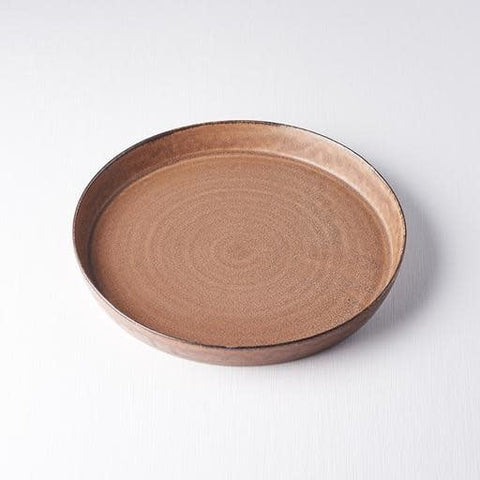 Darrahopens Furniture > Dining > Buffets & Sideboards Plate High Rim 25cm Toffee Glaze