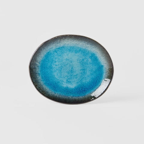 Darrahopens Furniture > Dining > Buffets & Sideboards Plate Oval 18cm Sky Blue Glaze