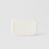 Darrahopens Furniture > Dining > Buffets & Sideboards Plate Rectangular 16cm Shell White Glaze