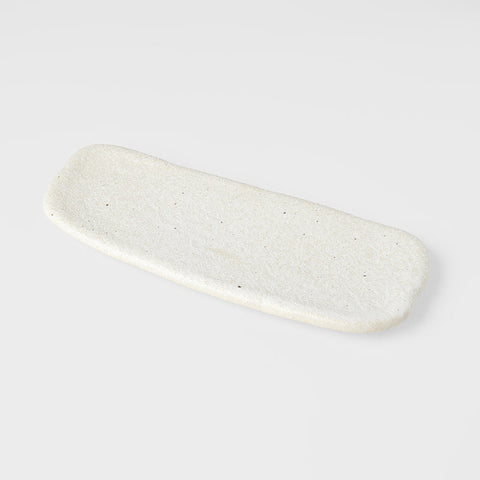Darrahopens Furniture > Dining > Buffets & Sideboards Plate Rectangular 28.5cm Shell White Glaze