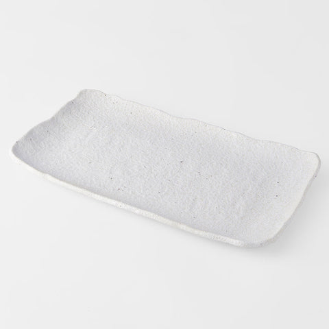 Darrahopens Furniture > Dining > Buffets & Sideboards Platter Rectangular 35cm Shell White Glaze