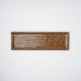 Darrahopens Furniture > Dining > Buffets & Sideboards Sashimi Plate 33.2cm Amber Contour Glaze