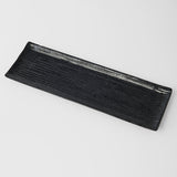 Darrahopens Furniture > Dining > Buffets & Sideboards Sashimi Plate 33cm Black Contour Glaze