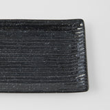 Darrahopens Furniture > Dining > Buffets & Sideboards Sashimi Plate 33cm Black Contour Glaze
