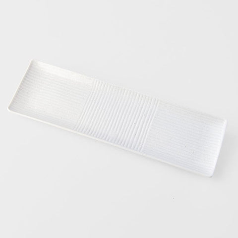 Darrahopens Furniture > Dining > Buffets & Sideboards Sashimi Plate 33cm Line Design White Glaze