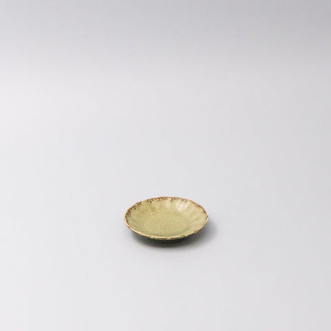 Darrahopens Furniture > Dining > Buffets & Sideboards Sauce Dish 8cm Scallop Lime Fade Glaze