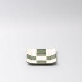 Darrahopens Furniture > Dining > Buffets & Sideboards Saucer Reeded Oribe 12cm Checkerboard Glaze