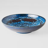 Darrahopens Furniture > Dining > Buffets & Sideboards Serving Bowl 29cm Copper Swirl Glaze