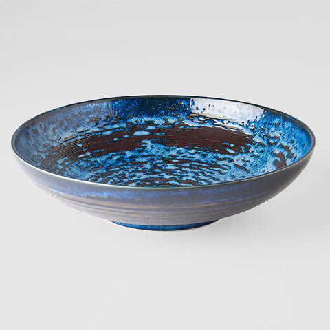 Darrahopens Furniture > Dining > Buffets & Sideboards Serving Bowl 29cm Copper Swirl Glaze