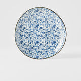 Darrahopens Furniture > Dining > Buffets & Sideboards Side Plate Organic 19cm Blue Daisy Glaze
