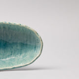 Darrahopens Furniture > Dining > Buffets & Sideboards Sushi Plate 21cm Crackle Turquoise Glaze