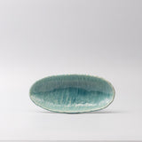 Darrahopens Furniture > Dining > Buffets & Sideboards Sushi Plate 21cm Crackle Turquoise Glaze