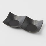 Darrahopens Furniture > Dining > Buffets & Sideboards Two Section Sauce Dish Matt Black Glaze