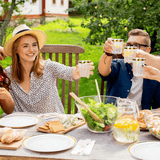 Darrahopens Furniture > Dining > Dining Set 175pcs Food-Grade Wedding Event Banquet Disposable Tableware Dinnerware Gold-Edged Plastic Cutlery Pack of 25 Dining Sets Plates Cutlery Napkins