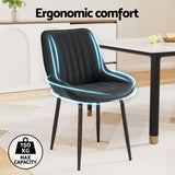 Darrahopens Furniture > Dining > Dining Set Artiss Dining Table and Chairs Set 5pcs Foldable Kitchen Furniture with 2 Drawers Black and White