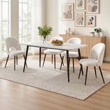 Darrahopens Furniture > Dining > Dining Set Artiss Dining Table and Chairs Set 5pcs Kitchen Furniture Marble White
