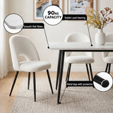 Darrahopens Furniture > Dining > Dining Set Artiss Dining Table and Chairs Set 5pcs Kitchen Furniture Marble White