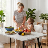 Darrahopens Furniture > Dining > Dining Set Artiss Dining Table and Chairs Set 5pcs Kitchen Furniture Marble White