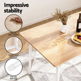 Darrahopens Furniture > Dining > Dining Set Artiss Dining Table and Chairs Set of 4 Bench Kitchen Furniture Natural and White