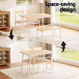 Darrahopens Furniture > Dining > Dining Set Artiss Dining Table and Chairs Set of 4 Bench Kitchen Furniture Natural and White