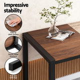 Darrahopens Furniture > Dining > Dining Set Artiss Dining Table and Chairs Set of 4 Bench Kitchen Furniture Rustic Brown
