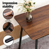 Darrahopens Furniture > Dining > Dining Set Artiss Dining Table and Chairs Set of 4 Bench Kitchen Furniture Rustic Brown