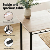 Darrahopens Furniture > Dining > Dining Set Artiss Dining Table and Chairs Set of 5 Compact Kitchen Furniture Modern Oak