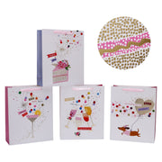 Darrahopens Furniture > Dining > Dining Set bulk 24 Large Festive Cheers Gift Bag Assort 26x32cm
