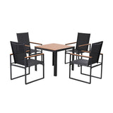 Darrahopens Furniture > Dining > Dining Set Gardeon 5PCS Outdoor Dining Set Table and Chairs Patio Garden Furniture Bistro Set