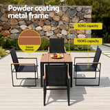 Darrahopens Furniture > Dining > Dining Set Gardeon 5PCS Outdoor Dining Set Table and Chairs Patio Garden Furniture Bistro Set
